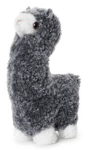 Poduszka dekoracyjna z wełny, srebrna Alpaca