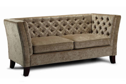 Sofa trzyosobowa tapicerowana pikowana Kornelia EsteliaStyle