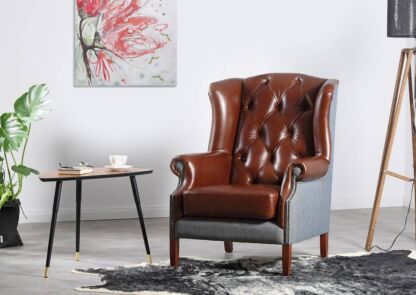 Fotel Chesterfield – sposób na stylową aranżację domowego biura